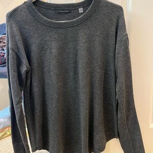 Tahari size small dark grey brushed sweater